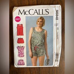 Sleepwear sewing pattern